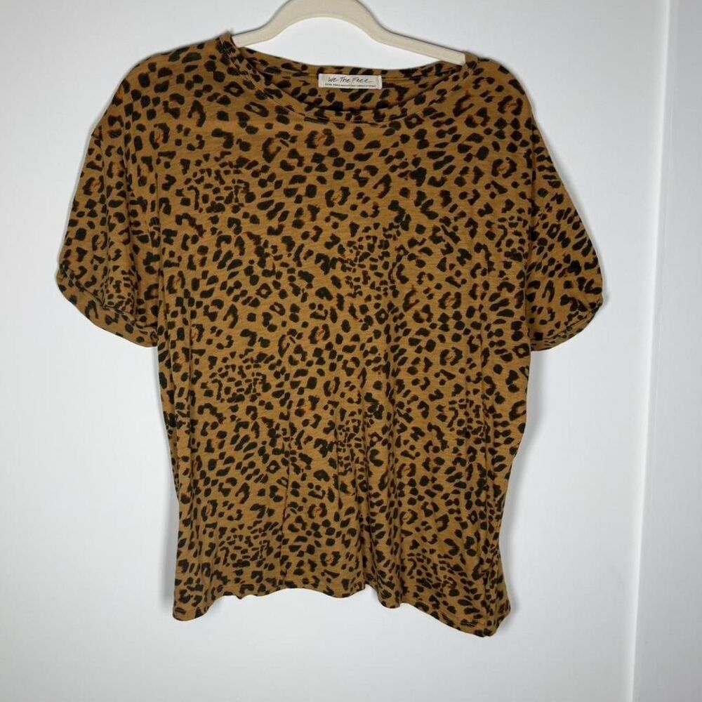We The Free leopard print top Size XS